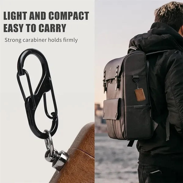 Wood Protective Case with Carabiner Clip Airpods 1/2/3/Pro