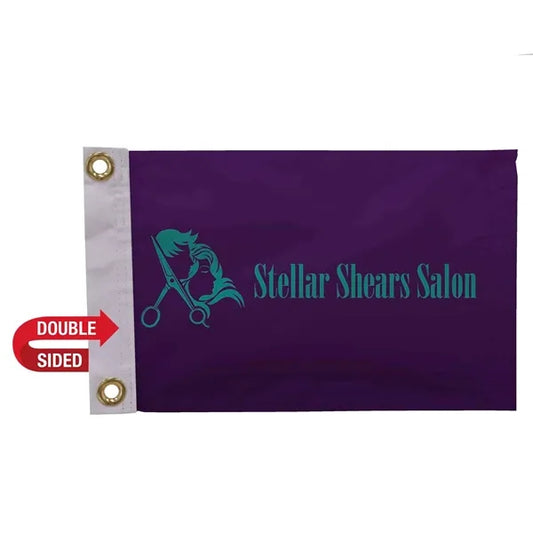 8" x 12" Nylon Flag Double-Sided