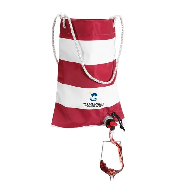 Christmas Insulated Red Wine Beach Bag