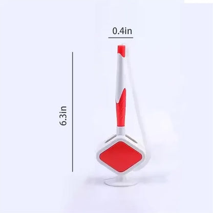 Plastic desk pen With stand And spiral chain