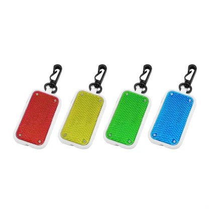 Night Warning Safety LED Reflective Keychain Pendant Light