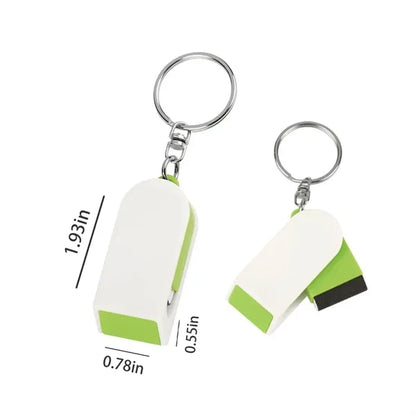 2-in-1 Phone Holder And Screen Cleaner Combo Keychain