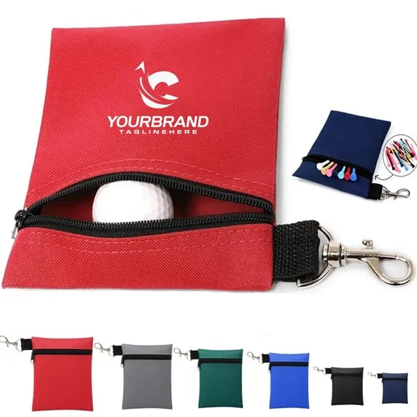 Portable Golf Bag Nylon Ball Cover Waist Hanging Style