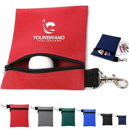 Portable Golf Bag Nylon Ball Cover Waist Hanging Style