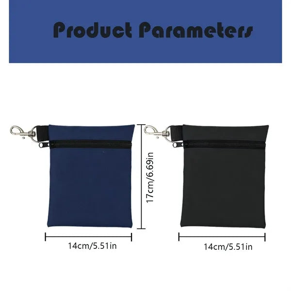 Portable Golf Bag Nylon Ball Cover Waist Hanging Style