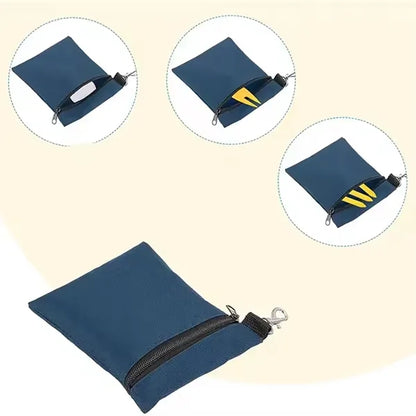 Portable Golf Bag Nylon Ball Cover Waist Hanging Style