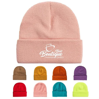 Winter warm earmuffs Thermal Reversible Knit Cuffed Beanie