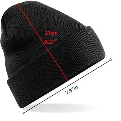 Winter warm earmuffs Thermal Reversible Knit Cuffed Beanie