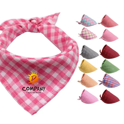 Pets Cotton Tringle Bandana Puppy Bib Scarf Kerchief