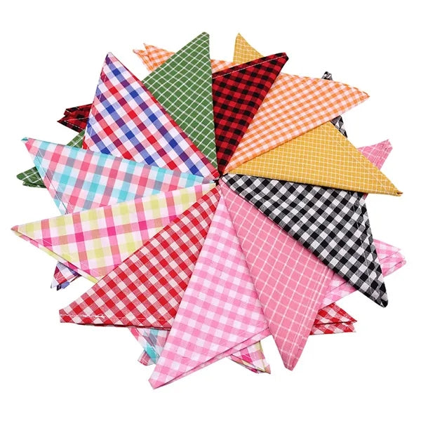 Pets Cotton Tringle Bandana Puppy Bib Scarf Kerchief