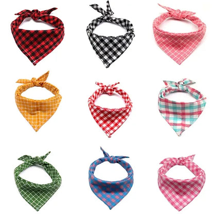 Pets Cotton Tringle Bandana Puppy Bib Scarf Kerchief