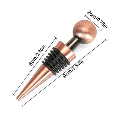 Chrome Plated Cork Stainless Steel Wine Bottle Stopper