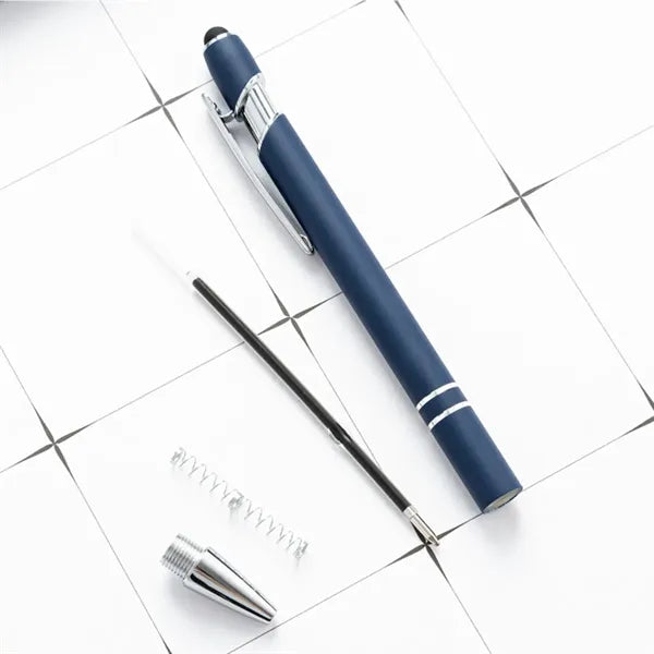 Pen 2In1 Stylus Retractable Ballpoint W/ Tip