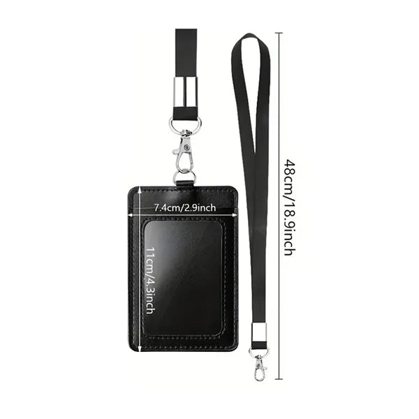 PU Leather Card Holder Bus Student ID Protective Cover