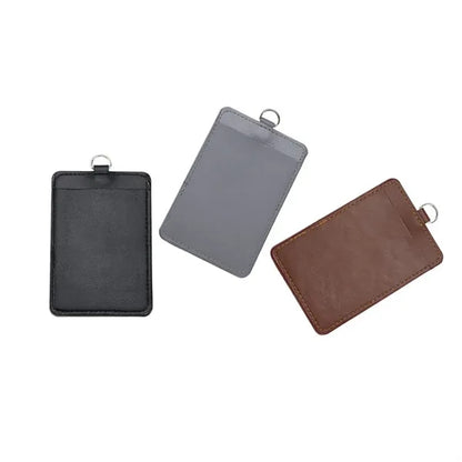 Durable PU Leather ID Badge Holder Wholesale Clearance