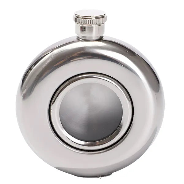 MOQ 30 PCS Durable 5 OZ Round Stainless Steel Hip Flask