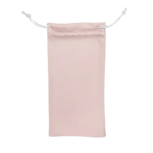 MOQ 50 PCS Soft Microfiber Drawstring Eyeglasses Bag