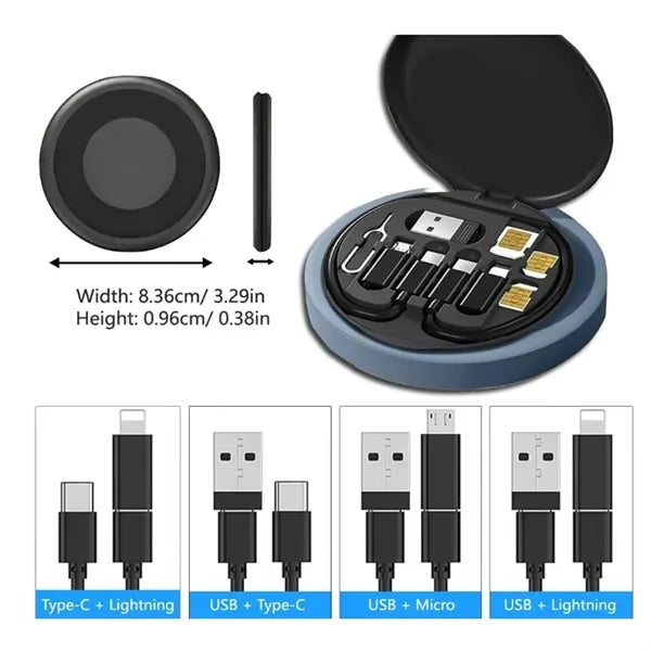 Multi-USB Adapter Set Converter Charging Cable Kit Card Pin