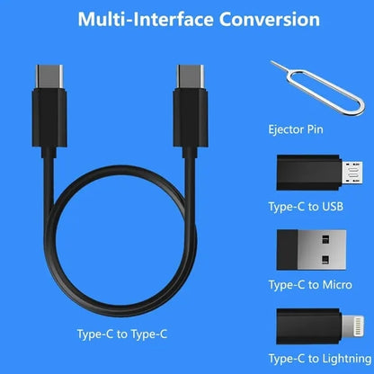 Multi-USB Adapter Set Converter Charging Cable Kit Card Pin