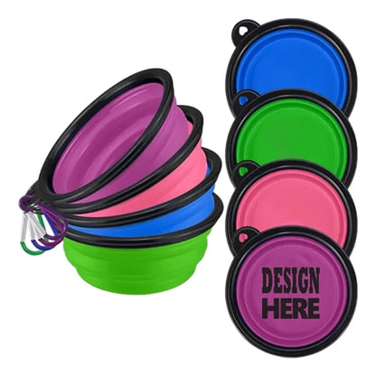 Foldable Silicone Portable Pet Dog Bowl