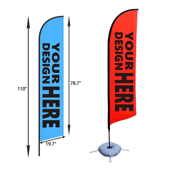 MOQ 2 PCS 110 In High Beach Advertising Flag