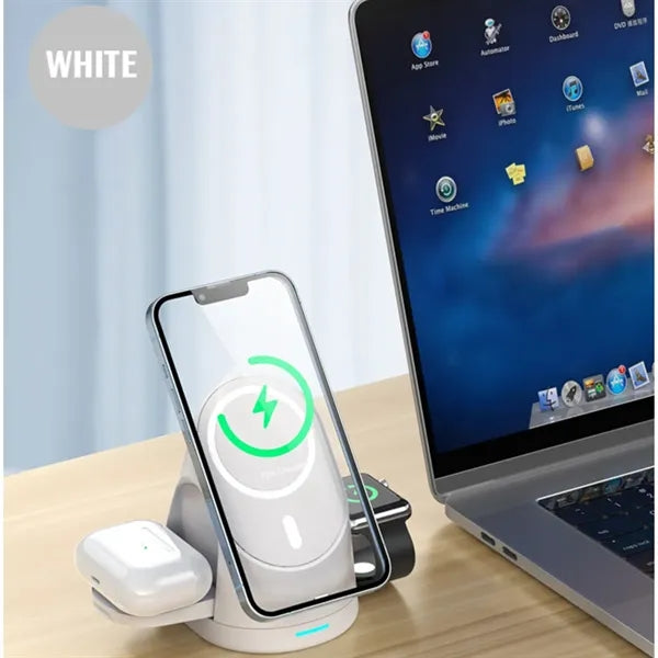 3in1 Wireless Charging Station Multiple Devices Fast Charger