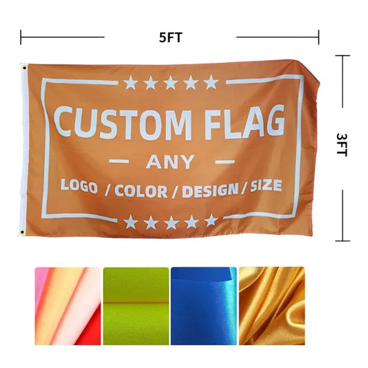MOQ 10 PCS Durable Custom 3X5 Ft Flag