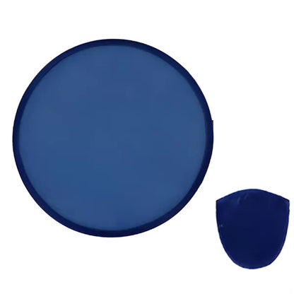 MOQ 50 PCS Portable Folding Flying Disc Fan With Pouch