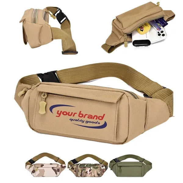 Portable Nylon Outdoor Waist Bag Travel Shoulder