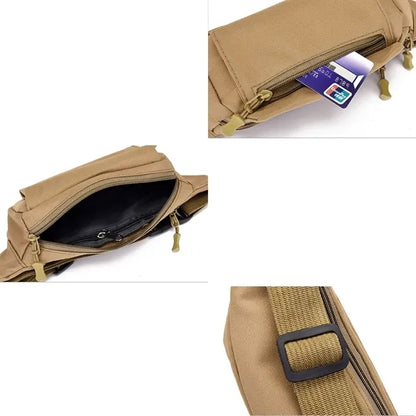 Portable Nylon Outdoor Waist Bag Travel Shoulder