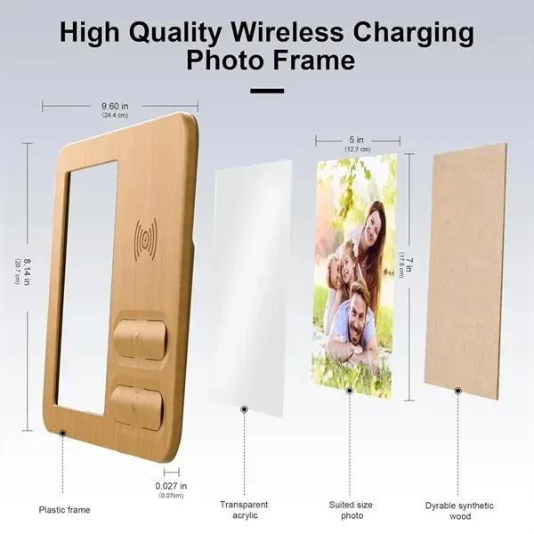 Picture Frame with Wireless Charging Stand
