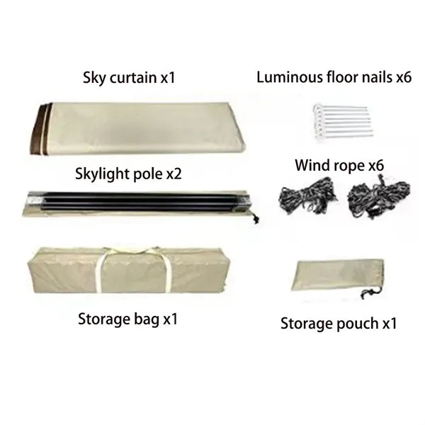 Camping Tent Cloth Lightweight Waterproof Outdoor Sunshade