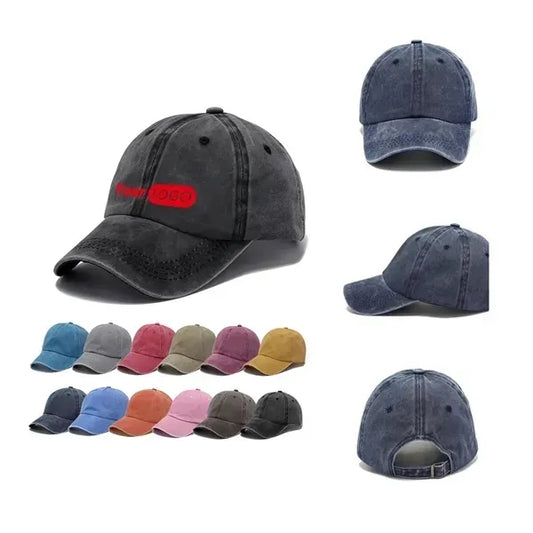 MOQ50 Washed Embroidery Baseball Cap