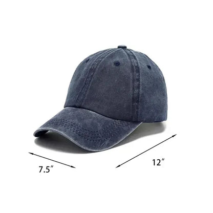 MOQ50 Washed Embroidery Baseball Cap