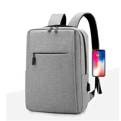 Men's Laptop Business Backpack 15.6 Inch With USB Port
