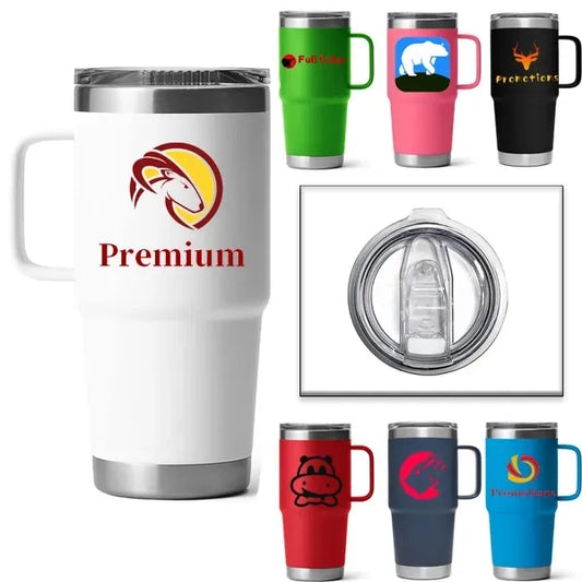 20 oz Stainless Steel Insulated Travel Mug with Handle