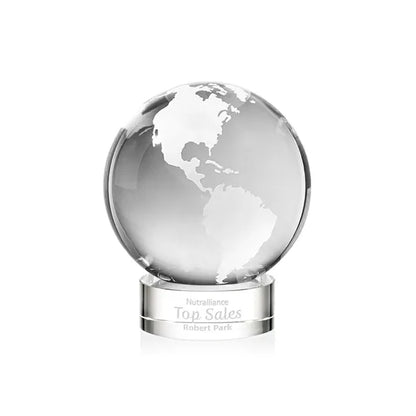 Globe Award on Stanrich Base - Clear