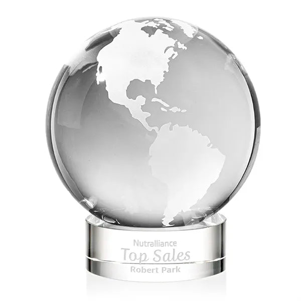 Globe Award on Stanrich Base - Clear