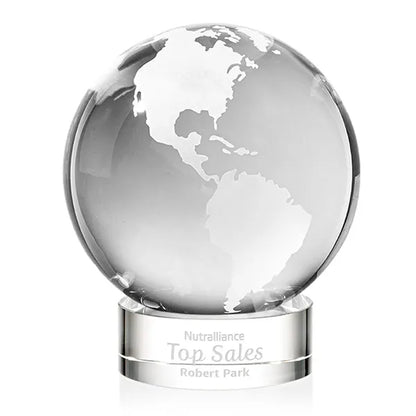 Globe Award on Stanrich Base - Clear