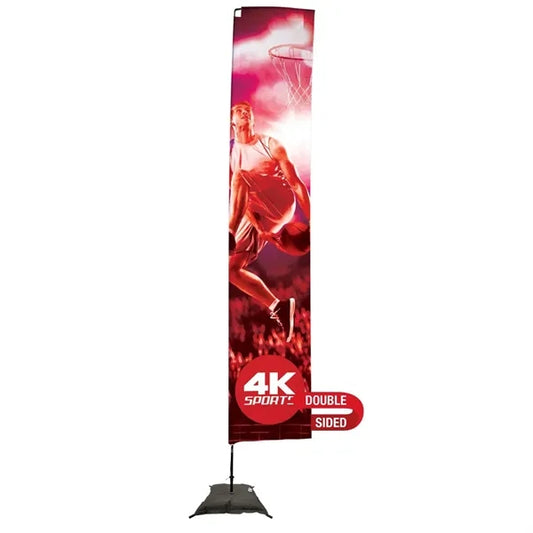 14.5' Streamline Rectangle Sail Sign Flag, 2-Sided, Scissor