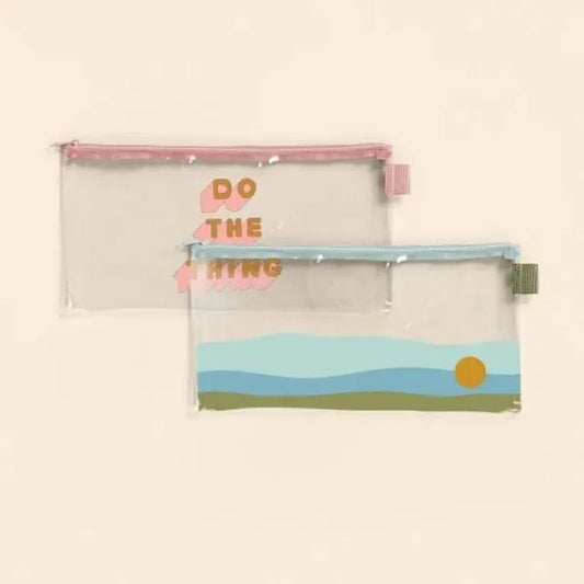 ALL THE THINGS POUCH - CLEAR VINYL