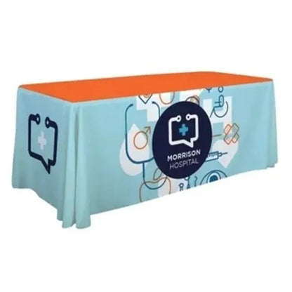 6' Economy 3-Sided 7.5 Oz Polyester Table Throw