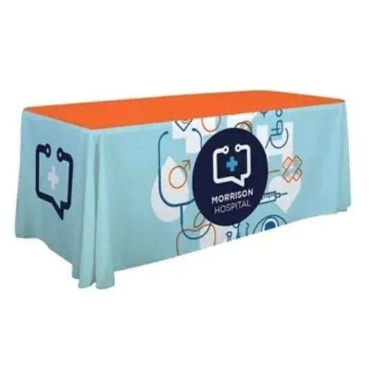 6' Economy 3-Sided 7.5 Oz Polyester Table Throw