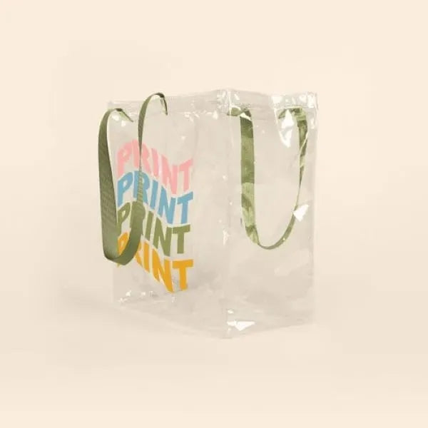 ALL THAT GROCERY TOTE - CLEAR VINYL
