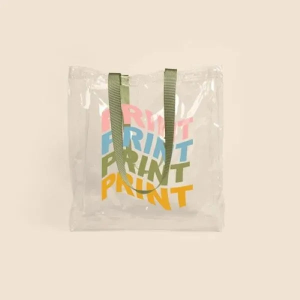 ALL THAT GROCERY TOTE - CLEAR VINYL