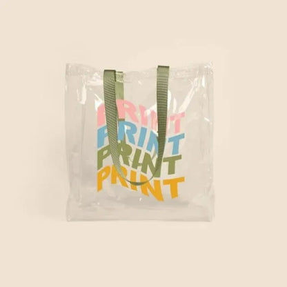 ALL THAT GROCERY TOTE - CLEAR VINYL