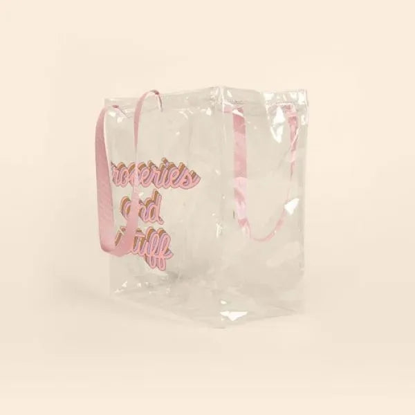 ALL THAT GROCERY TOTE - CLEAR VINYL