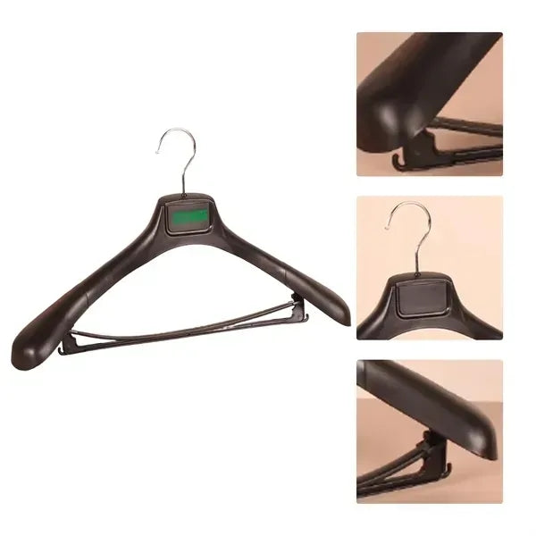 MOQ50 Non-Slip Plastic Hangers for Suits and Coats