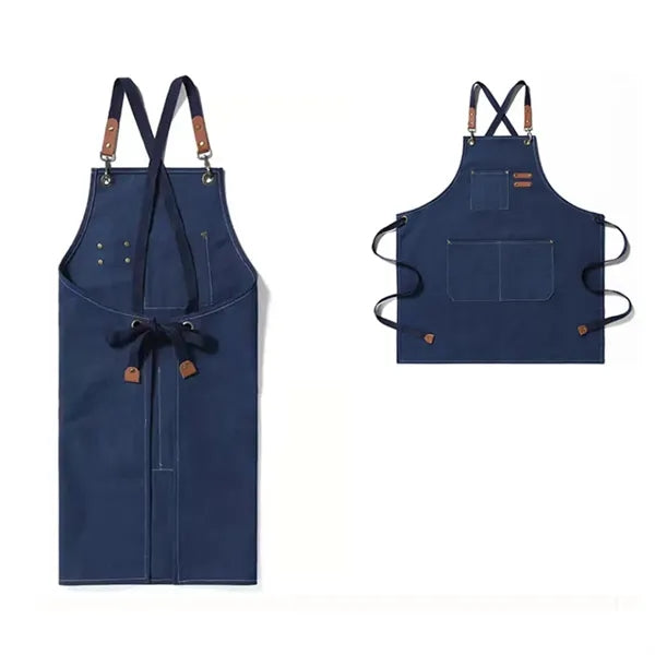 Lightweight Canvas Cross Back Chef Cotton Aprons