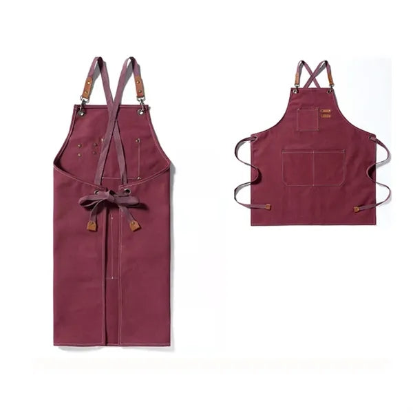Lightweight Canvas Cross Back Chef Cotton Aprons